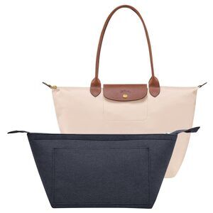 9125 Purse Organizer Insert for Longchamp Le Pliage Handbag Insert BLACK
